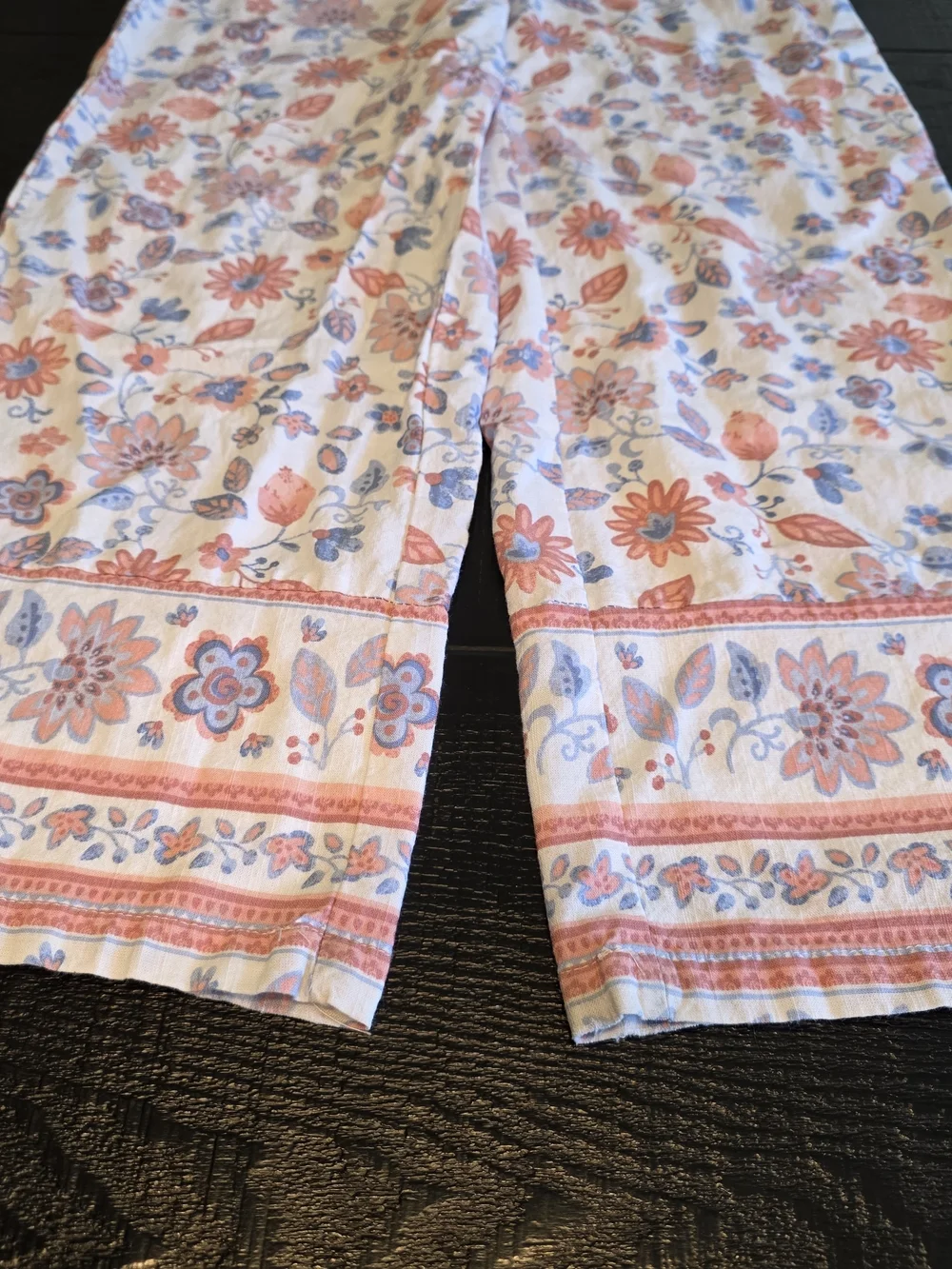 Tahari Girls Floral Pink & Blue Cotton Outfit - Brand